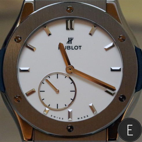 Hublot Classic Fusion Ultra-Thin Titanium White Shiny Dial - in-depth watch replica review by ESCAPEMENT