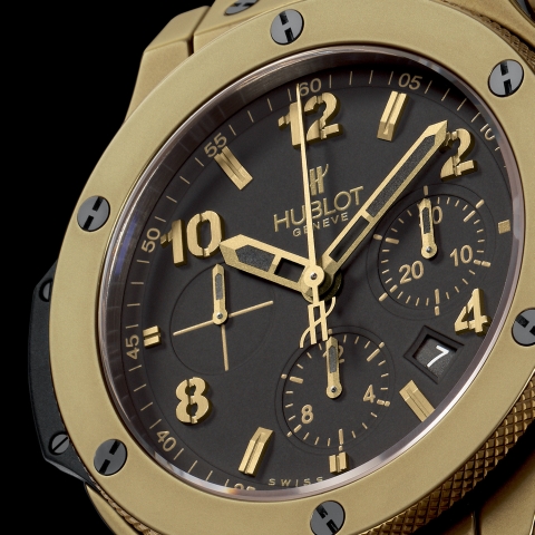 Hublot Big Bang Bullet Bang limited edition watch in Cermet (detail, dial)