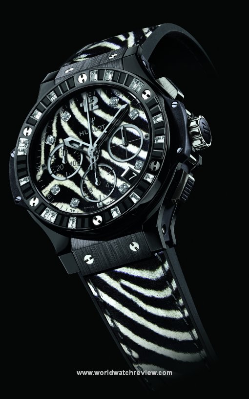 Black Ceramic Hublot Big Bang Zebra Bang Chronograph watch