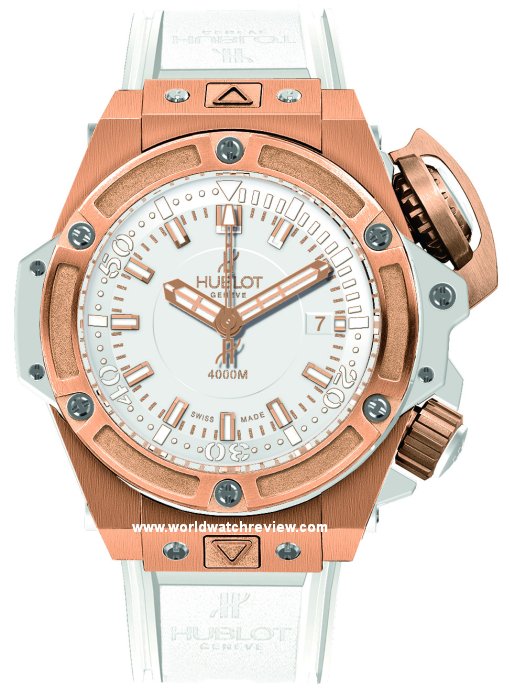 Hublot Oceanographic 4000 King Gold White Automatic Diver watch replica