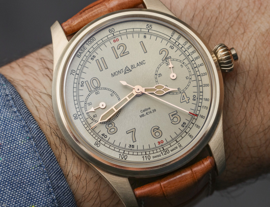 Montblanc 1858 Chronograph Tachymeter Bronze Watch Hands-On Hands-On 