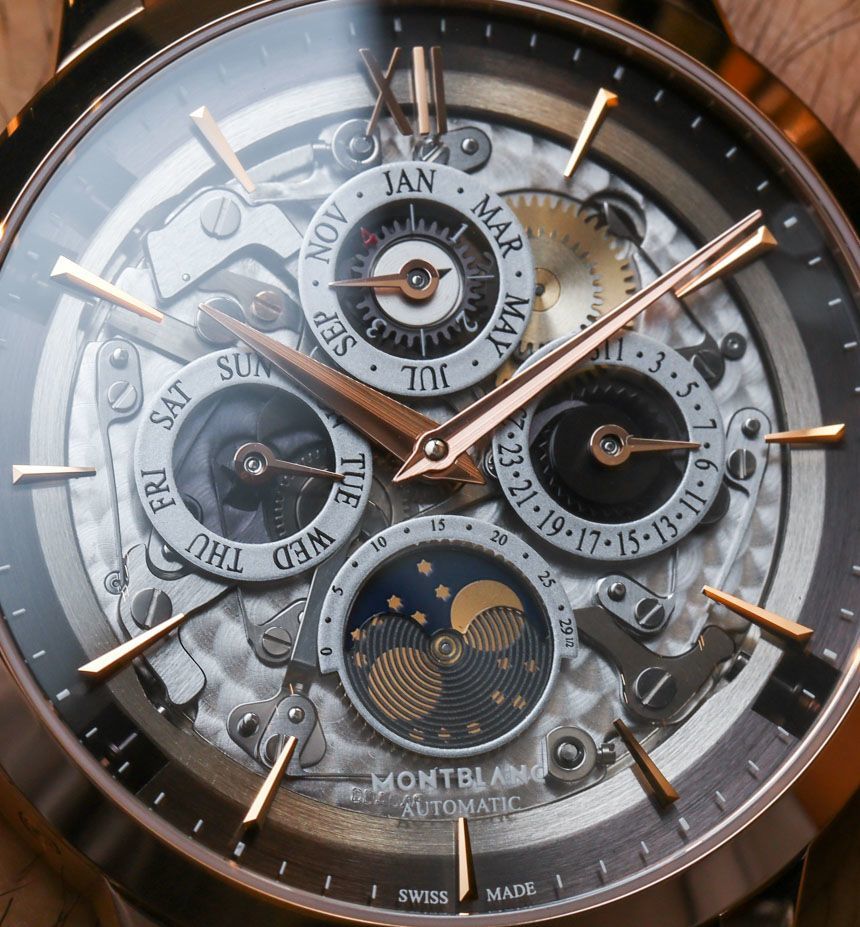 Montblanc Heritage Spirit Perpetual Calendar Skeleton Sapphire Dial Watch Hands-On Hands-On 