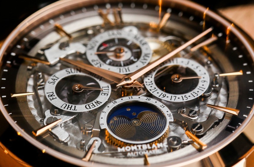 Montblanc Heritage Spirit Perpetual Calendar Skeleton Sapphire Dial Watch Hands-On Hands-On 