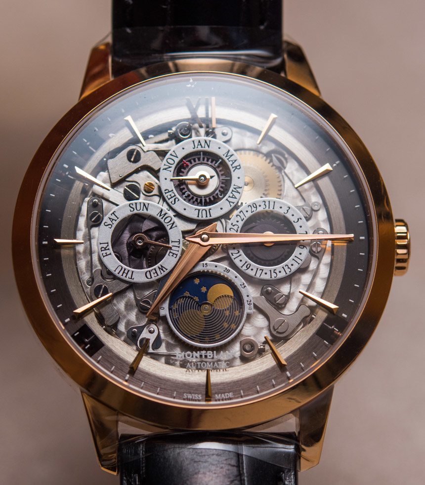 Montblanc Heritage Spirit Perpetual Calendar Skeleton Sapphire Dial Watch Hands-On Hands-On 