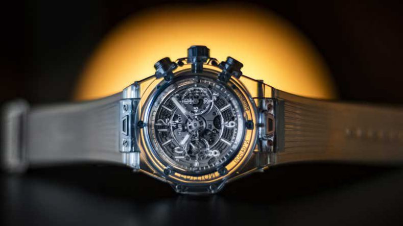 Best Quality Hublot Big Bang Unico Sapphire Transparent Strap Replica Watch Ref.411.JX.4802.RT