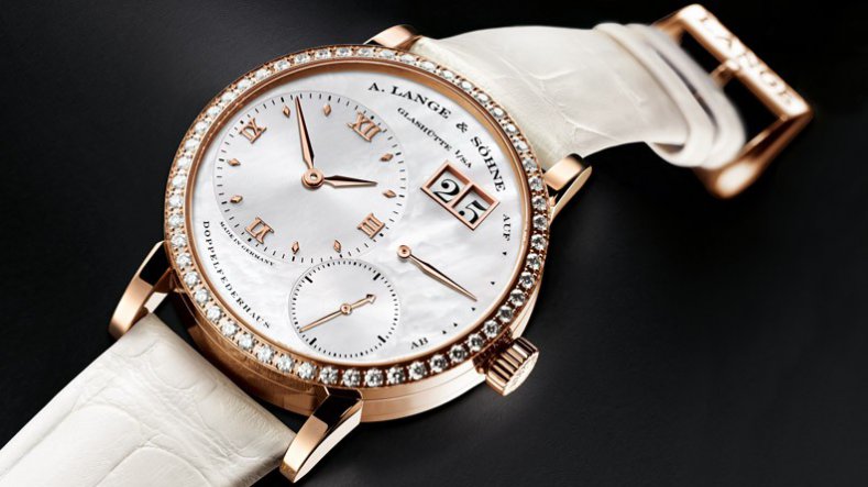 A. Lange & Söhne kleine Lange 1 Soirée Ladies' Fake Watch with brilliant-cut diamonds and mother-of-pearl