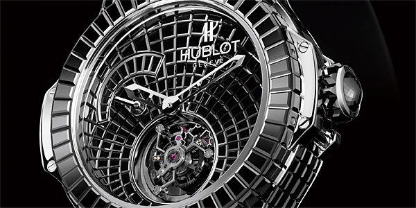 Swiss Made Unique Fake Hublot Black Caviar Bang Tourbillon Watch