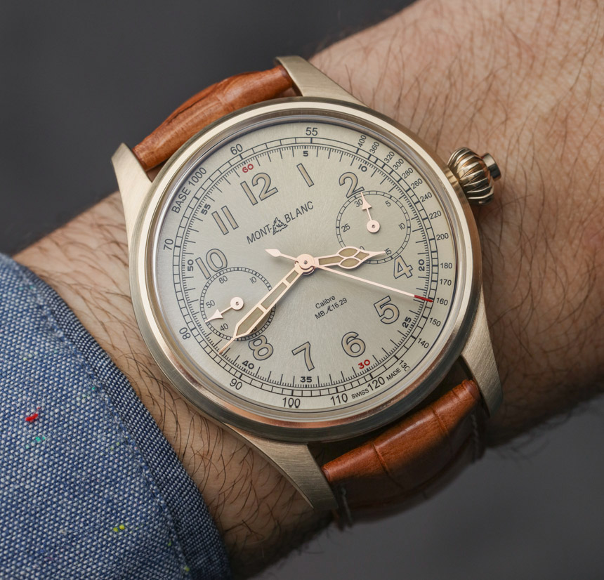 Montblanc 1858 Chronograph Tachymeter Bronze Watch Hands-On Hands-On